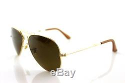 $800 RAY-BAN 22KT GOLD PLATED Folding AVIATOR Sunglasses RB 3479KQ 001/M7 3025