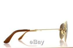 $800 RAY-BAN 22KT GOLD PLATED Folding AVIATOR Sunglasses RB 3479KQ 001/M7 3025