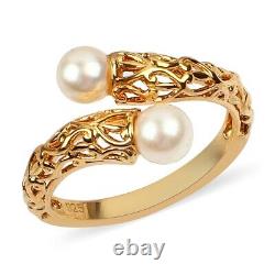 925 Sterling Silver 14K Yellow Gold Plated Promise Ring Jewelry for Women Size 8