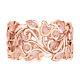 925 Sterling Silver Rose Gold Plated Pink Diamond Ring Jewelry For Women Size 7