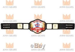 AWA World Tag Team Wrestling Championship Belt Adult Size Metal Plates