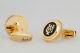 Alfred Dunhill Cufflinks Gold Plated Mens Designer Jewelry