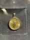 American Eagle Coin Liberty Gold Pendant With Free Chain 14k Yellow Gold Plated