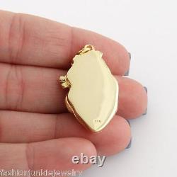 Anatomical Heart Locket 14K Gold Plated Sterling Silver Love Real Heart NEW