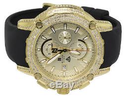 Aqua Master Yellow Gold Plated Limited Edition Nicky Jam Diamond Watch NJ1 5.0Ct