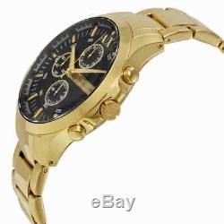 Armani Exchange Black Dial Chronograph Gold-plated Unisex Watch AX2137