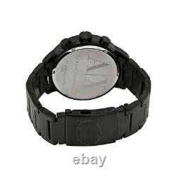 Armani Exchange Chronograph 49mm Black Ion Plated Steel Men's Watch AX1277