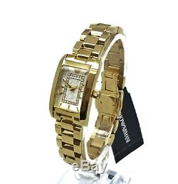 Armani Womens Diamond Watch Ar3172 Silver Dial Metal Strap, Coa, Rrp 499.00