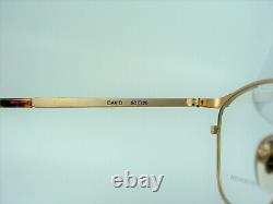 Augusto Valentitni luxury eyeglasses Gold plated oval frames hyper vintage NOS