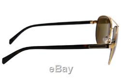Authentic BVLGARI 5026K 391/83 Sunglasses Gold Plated Polarized NEW 60mm