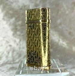 Authentic C de Cartier Gas Lighter 2C Logo Decor 18K Gold Plated with No Box