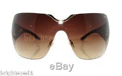 Authentic CHOPARD 23KT Rose Gold Plated Shield Sunglasses SCH 883S 300 NEW