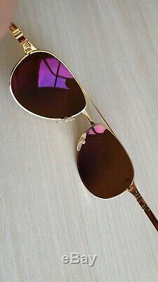 Authentic Cartier Santos Dumont Edition, gold plated sunglasses. Excellent cond