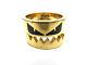 Authentic Fendi Monster Ring Eu59 Us9.5 Jp19 Gold Plated Box 94094 B