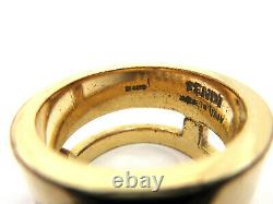 Authentic FENDI Monster Ring EU59 US9.5 JP19 Gold Plated Box 94094 B