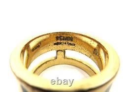 Authentic FENDI Monster Ring EU59 US9.5 JP19 Gold Plated Box 94094 B