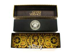 Authentic Gianni Versace vintage medusa Gold plated quartz watch + box