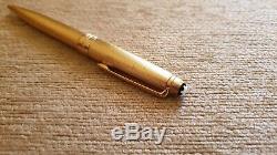 Authentic Montblanc Meisterstuck Solitaire Barley, gold-plated ballpoint pen