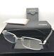 Bvlgari Eyeglasses 1086-t-k 394 Silver Gold Plated Black Rimless Titanium Withwood