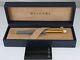 Bvlgari Gray Lacquer And Gold Plated Rollerball Pen (used) Free Shipping