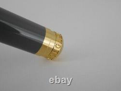 BVLGARI Gray Lacquer and Gold Plated Rollerball Pen (used) FREE SHIPPING
