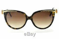 BVLGARI Sunglasses GOLD PLATED 8089-K 5193/3B HAVANA AMETHYST/BROWN LIMITED EDIT