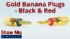 Banana Plugs Metal Gold Black U0026 Red 469