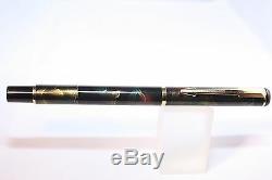 Baoer No. 801 Aurora Borealis Fine Fountain Pen with Gold Plated Trim