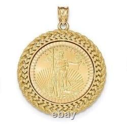 Bezelled Custom Pendant With Free Chain 14k Yellow Gold Plated Without Stone