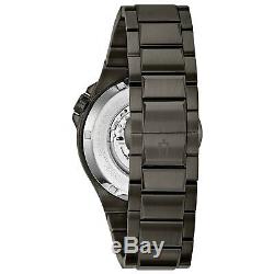 Bulova Mens Automatic Collection Ion-Plated Gunmetal Grey Watch 98A179