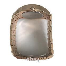Bulova Phantom Men Rose Gold Plated Stainless Crystal Quartz Watch 98B324
