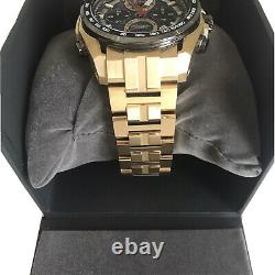 Bulova Precisionist Men's Gold Plated Gray Dial Chronograph Watch 98B271