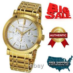 Burberry Men's BU1757 Heritage Gold-Plated Stainless Steel Gold Chronograph Dial