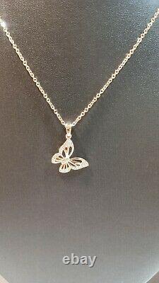 Butterfly Trendy Pendant 9 k Rose Gold Plated For Valentine's Day Gift