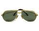 Cartier Sunglasses Trinity Aviator Gold Plated Frame Green Lens 59-14 Temple 140