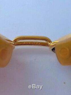 CARTIER VENDOME Rare Sunglasses 1983s gold plated Louis Tank Platinum Fullset