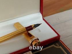 CARTIER must de cartier Vendome Oval Trinitty Ring Gold Plated Fountain Pen