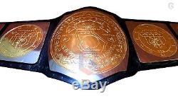 CHAMPS Georgia NWA Wrestling Championship Belt Dual Gold Metal Brass Plates