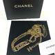 Chanel Belt Gold Chain Coco Plate Pink Rhinestone Authentic