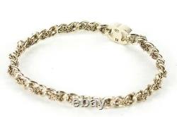 CHANEL Gold Plated Metal Bracelet Bangle Chain CC Logo S12P Ladies Used Ex++