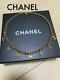 Chanel Necklace Gold Plated Signature Letters Charms Cc Logo Gp Metal Authentic