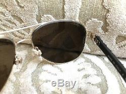 CHANEL18ct Gold Plated Mirrored Sunglasses Aviator Pilot 4207 c. 395/T6 New $595