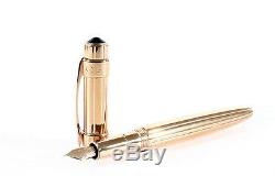 CHAUMET Fountain Pen Vintage Extremely Rare Gold-Plated Exquisite