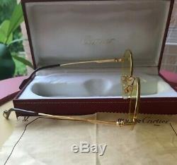 Cartier Authentic Gold Plated Frame, Vintage Eyeglasses Brand New- Cartier Case