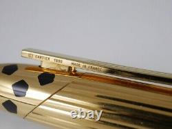 Cartier Panthere Gold Plated Fountain Pen F FREE SHIPPING WORLDWIDE