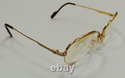 Cartier Paris 18k Gold Plated half frame Classic style Beautiful Vintage Glasses