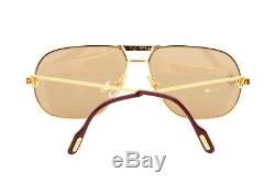 Cartier Tank aviator sunglasses, 24k gold plated louis decor frames made France