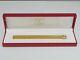 Cartier Vendome Oval Gold Plated Ballpoint Pen With Box Free Shipping Worldwide