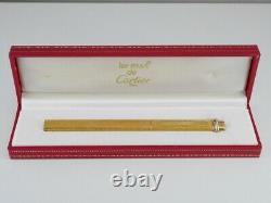 Cartier Vendome Oval Gold Plated Ballpoint Pen with Box FREE SHIPPING WORLDWIDE