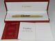 Cartier Must 2 Gold Plated Ballpoint Pen With Box (sealed)